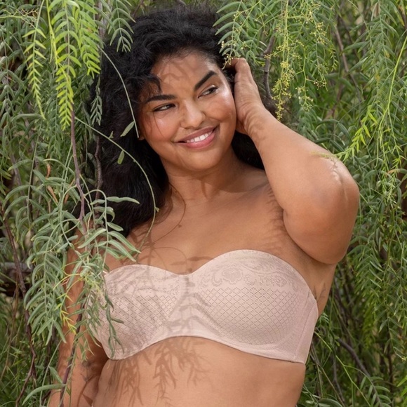 WACOAL 36G Women's Visual Effects Strapless Minimizer Bra 854310 in Sand - Picture 2 of 12